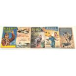 CAPTAIN W.E. JOHNS: Five first edition Biggles novels published by Hodder & Stoughton, 'Biggles's