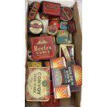 A Golden Dawn Cigarette adverting shop sign and various vintage tins etc