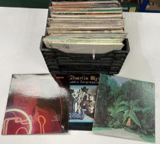 A collection of Jazz guitar LP's including Charlie Byrd, Charlie Christian and Gabor Szabo