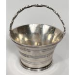 A late Georgian silver small pail, London 1793, 61gm