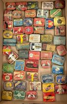 GRAMOPHONE NEEDLE TINS: approx. 54 vintage needle tins, various makers, many with needles