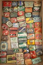 GRAMOPHONE NEEDLE TINS: approx. 58 vintage needle tins, various makes, many with needles