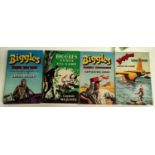 CAPTAIN W.E. JOHNS: Four first edition Biggles novels published by Hodder & Stoughton, 'Biggles Cuts