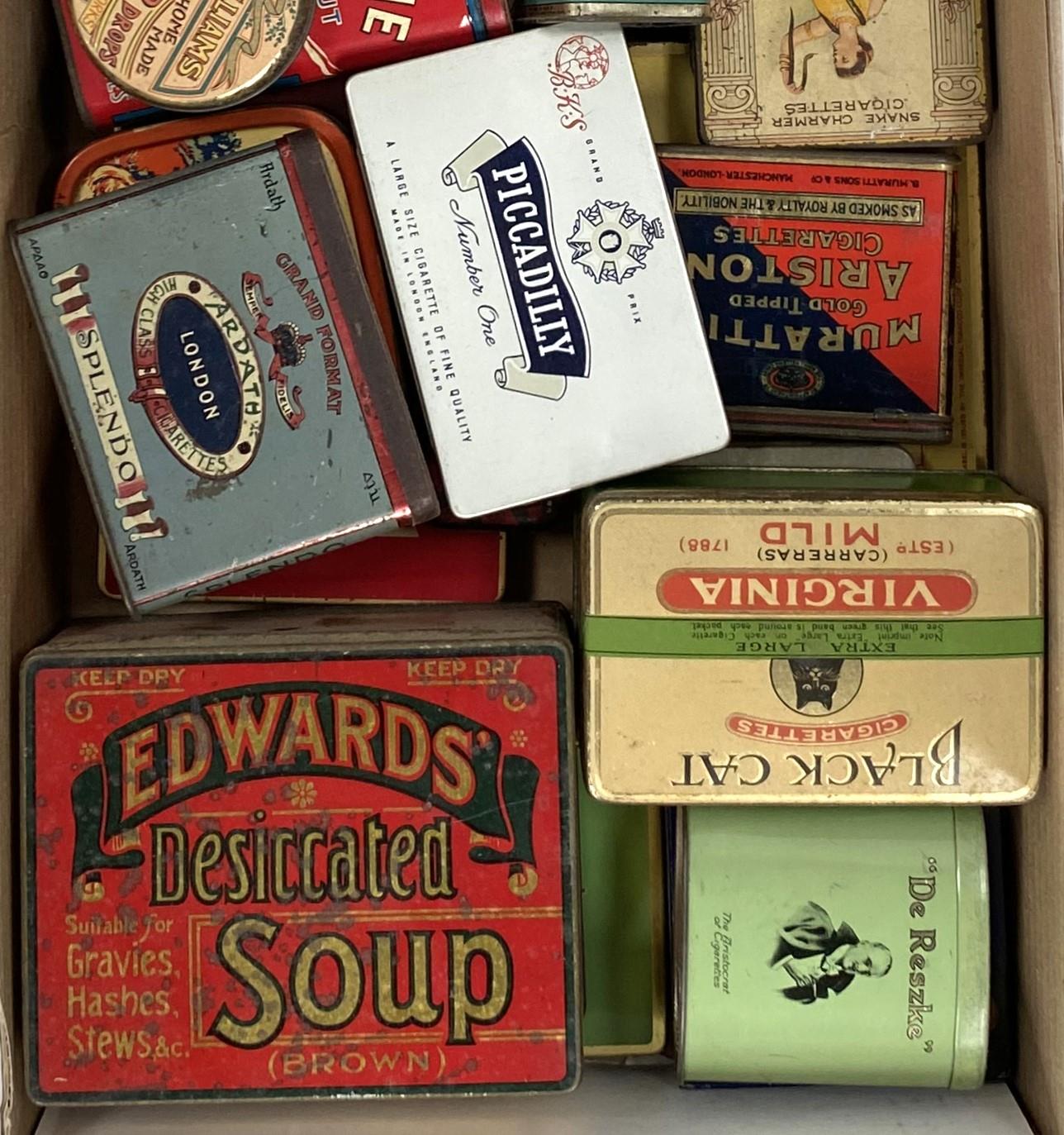 A collection of various vintage tins, Players Navy Cut, Red Breast and others - Image 2 of 3