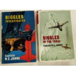 CAPTAIN W.E. JOHNS: Two first edition Biggles novels published by Brockhampton Press, 'Biggles