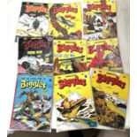 CAPTAIN W.E. JOHNS: 'The Adventures of Biggles' British Edition 68 page comic books, drawn by A.
