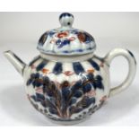 A late 18th/early19th century Chinese small Imari teapot, with gilt highlighted decoration of