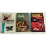 CAPTAIN W.E. JOHNS: three first edition Biggles novels published by Hodder & Stoughton, 'Biggles and