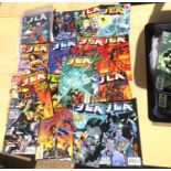 A collection of DC JLA Grant Morison, Mark Waid comics