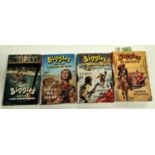 CAPTAIN W.E. JOHNS: Four first edition Biggles novels published by Brockhampton Press, 'Biggles in