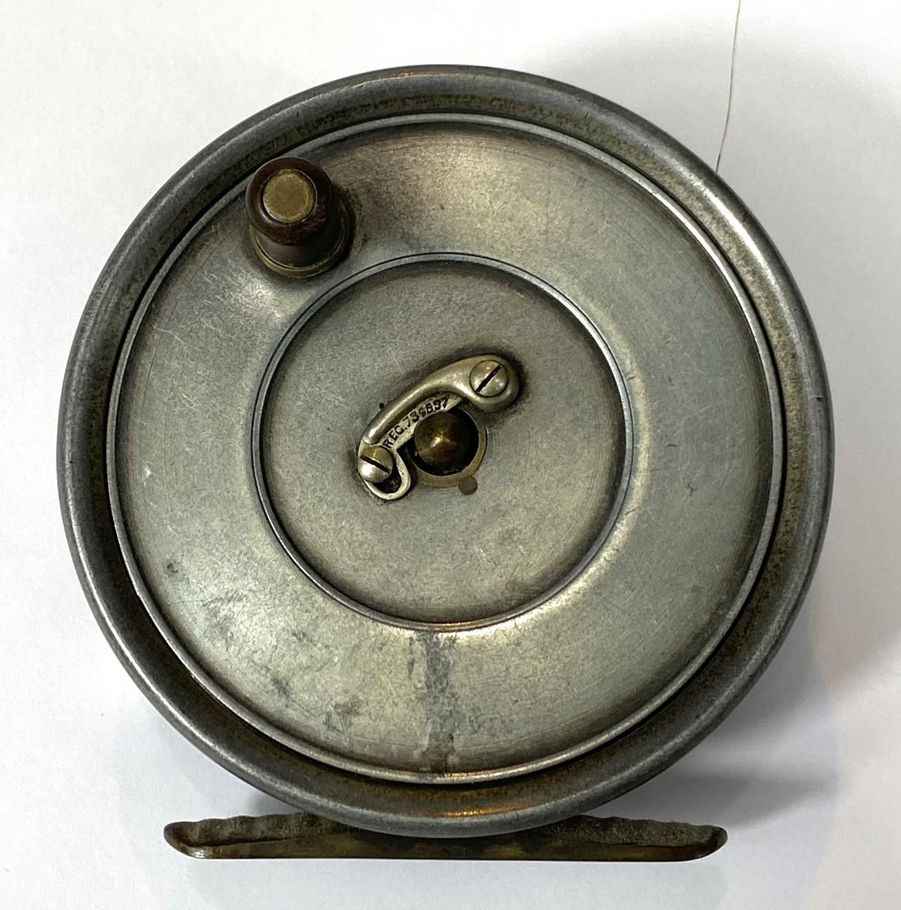 A Hardy fly fishing reel the 'Uniqua', 3" diameter