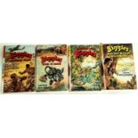 CAPTAIN W.E. JOHNS: Four first edition Biggles novels published by Brockhampton Press, 'Biggles