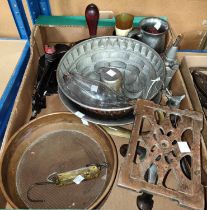 A selection of kitchenalia; etc.