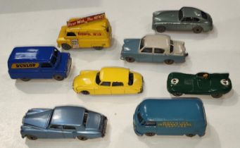 Matchbox - 8 unboxed mostly very good to excellent inc. 25 (Dunlop Van), 34 (VW), 41 (D Type), 66 (