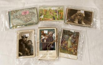 A collection of early 20th century postcards inc. Childrens by Margaret Tarrant, Racey Helps,