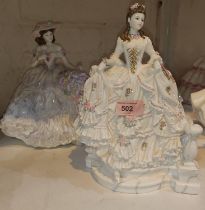 Two limited edition Coalport ladies:- Lilac Cinderella