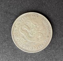 WORLD COINAGE: A China Kiangnan Province 20 cents silver coin Provenance: These coins were collected