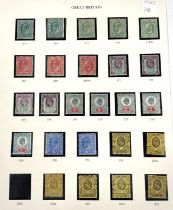 GB: EVII a collection of mint definitives SG 215 - 259, to include colour varieties