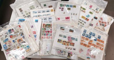 BRITISH COMMONWEALTH: large selection of stamps on sheets