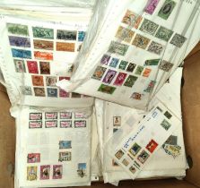 WORLD STAMPS: a large collection on sheets