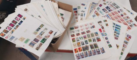 AUSTRALIA: a large selection of stamps on sheets