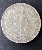 WORLD COINAGE: A Britannia issue 1895 B Trade Dollar silver coin Provenance: These coins were