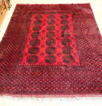 An Afghan carpet 360 x 306 cm