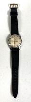 A mid 20th century CYMA Navy Star gents wristwatch in stainless steel case with gilt baton marks