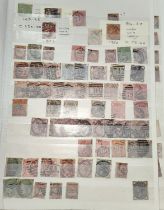 GB: QV: a selection of definitives in stockbook, in duplicate