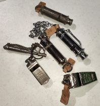 Various Metropolitan Police grade Acme vintage whistles