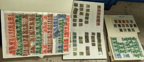 GB: GVI: a selection of definitives to 5s used, a quantity of M/M and U/M in 2 stockbooks