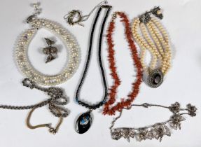 A selection of necklaces, pendants and chokers