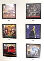 GB: QEII mint issues, definitives and commemoratives, 2010 - 2015, in 2 albums; an empty album