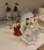 Four Royal Doulton ladies:- First Dance HN2809, To Someone Special (small) and To Show I Care (