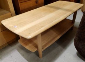 An Ercol lightwood 2 tier coffee table