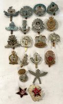 A selection of 20 military cap badges