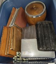 A selection of chrome and other cigarette cases of various kinds