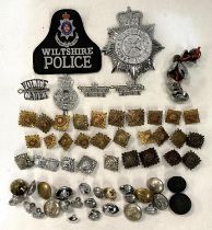 Wiltshire Constabulary badges; other police badges; etc.