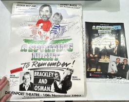 DAVENPORT THEATRE, STOCKPORT, A Sporting Night, poster 10th Nov. 1993 SIGNED by GEORGE BEST and