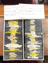 A large collection of lantern slides