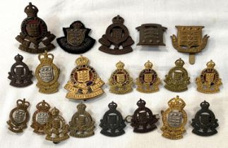 A collection of AOC officer badges; etc.