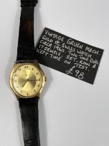 GRUEN, a gents manual wind wristwatch, c. 1970