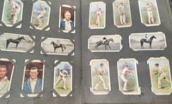 A large collection of cigarette cards in albums and some loose