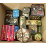 A selection of old tins etc.