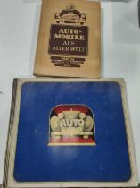 Two German auto related cigarette card albums:  Automobile Aus Aller Welt Paicos & Das Auto von