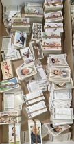 A large selection of cigarette cards, John Player, Will's, etc.:  natural history; sports; etc.
