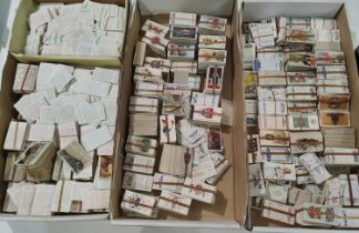 A large selection of cigarette cards:  early 20th century Will's and others; etc.