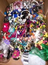 A large quantity of costume jewellery