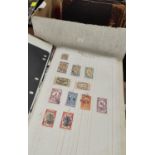 An interesting vintage collection of British Colonial and world stamps contained in two ledgers, 2