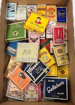 Twenty nine vintage picture/unusual cigarette packets: Uncle Jeff Whiffs; Parachute; Bears Honey